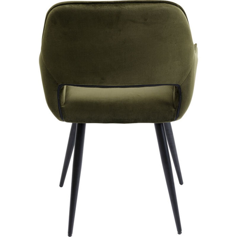 Chair with Armrest San Francisco Dark Green